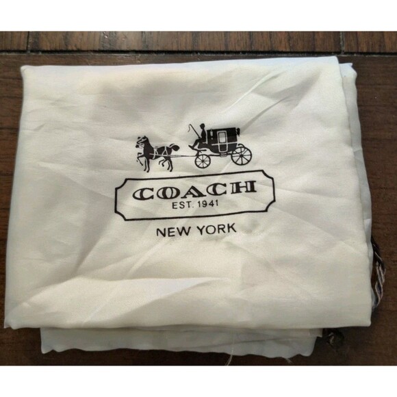 Coach NY Satin Drawstring Storage Bag for Handbag Satchel Purse 19 x 23" Read - Picture 1 of 8